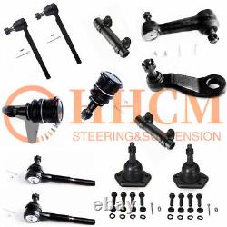 12PC Steering Kit Idler Pitman Tie Rod Ball Joint For R10 C10 C1500 Fits 83-87