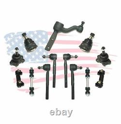 13 Pc Suspension Kit For Chevrolet GMC C1500 C2500 Tie Rods Ball Joints Sway Bar