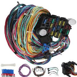 21 Circuit Universal Wiring Harness Kit Fit For Chevy Ford Street Rod Hot Rod
