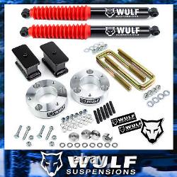 3 Full Lift Kit with WULF Shocks Fits 2007-2018 Chevy Silverado 4X4 6LUG