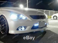 3 Projector Fog Light Lamps with 40-LED Halo Angel Eyes Rings + 8000K HID Combo