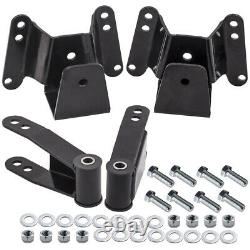 4 Rear Drop Lowering Kit Hanger Shackle fit for Chevy for GMC C10 1973-87 2WD