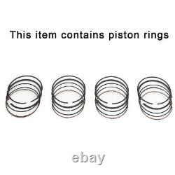 4 Set Pistons & Rings Kit Fits For Buick Chevrolet Gmc Pontiac Saturn 2.4l
