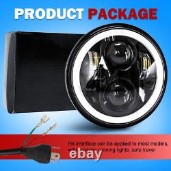 4PCS 5.75 DOT LED Headlights DRL Amber Turnlight Assembly Kit fit for Chevrolet