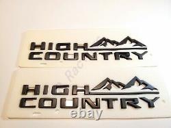 5PCS Matte Black Tahoe High Country Emblem Kits Fit For 2021+ Chevrolet Tahoe