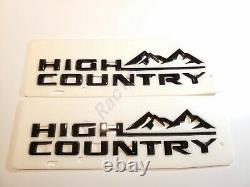 5PCS Matte Black Tahoe High Country Emblem Kits Fit For 2021+ Chevrolet Tahoe
