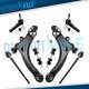 6pc Front Lower Control Arm Tierod Sway Bar For Buick Allure Regal Chevy Impala