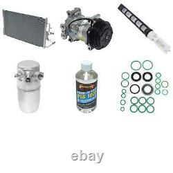 A/C Condenser, Compressor, Drier, Seal, Tube & Oil Kit Fits Chevrolet C1500, GMC