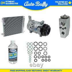 A/C Condenser, Compressor, Seal, Orif Tube & Oils Kit Fits Chevrolet, GMC Canyon