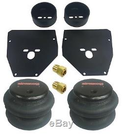 Air Ride Front Bolt On Brackets & 2600 Bags 1/2 Fittings Fits 1973-87 Chevy C10
