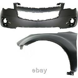 Bumper Cover Kit For 2010-2015 Chevrolet Equinox Front Driver Side