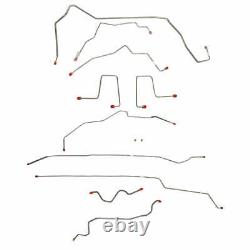 Complete Brake Line Kit Fits Chevrolet S10 1998-2000 with 4WD Ext Cab-CBK0179SS