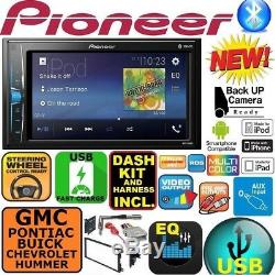 FITS GM CAR-TRUCK-VAN-SUV PIONEER Bluetooth Radio Stereo Double Din Dash Kit USB