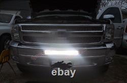 Fit 07-13 Chevy Silverado 1500/2500/3500 Hidden Bumper 20'' Light Bar Mount Kits