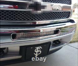 Fit 07-13 Chevy Silverado 1500/2500/3500 Hidden Bumper 20'' Light Bar Mount Kits