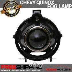 Fit 10-16 Chevy Equinox Front Projector Fog Lamp Light Pair Kit LH RH Clear Lens
