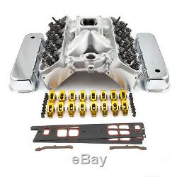 Fit Chevy BBC 454 Hyd Roller Cylinder Head Top End Engine Combo Kit