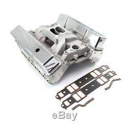 Fit Chevy SBC 350 Angle Plug Solid FT Cylinder Head Top End Engine Combo Kit