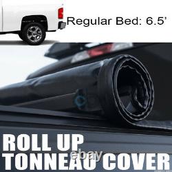 Fits 07-14 Silverado/Sierra 6.5 Ft 78 New Body Bed Roll-Up Soft Tonneau Cover
