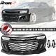 Fits 14-15 Chevy Camaro Ikon 6th Gen Zl1 Style Front Bumper Cover + Drl Foglight