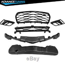 Fits 16-18 Chevrolet Camaro ZL1 Style Black PP Front Bumper with Lip & Grille