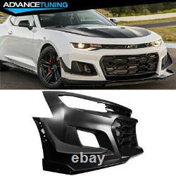Fits 16-18 Chevy Camaro 1LE Style Front Bumper Cover Unpainted PP