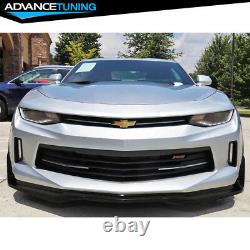 Fits 16-18 Chevy Camaro V6 Stingray Stage 3 Style Front Bumper Lip Chin Spoiler