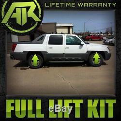 Fits 2000-2007 Chevy Silverado 4x4 4WD 3 Front + 2 Rear Leveling Full Lift Kit
