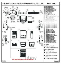 Fits Chevrolet Avalanche / SIlverado LTZ 07-13 Dash Kit Trim Interior CVRL-50D