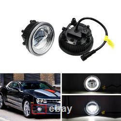 Fits Chevrolet Chevy Camaro 2010-2013 Led Fog Light Assembly Kit With DRL Halo