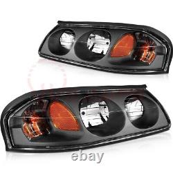 Fits Chevy Impala 2000-2005 Headlight Assembly Kit Pair Driver + Passenger Sides