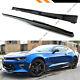 For 2016-2020 Chevy Camaro Lt Ss Rs Gloss Black Zl1 Style Side Skirt Extension