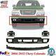 Front Bumper Lower Valance Kit With Fog Lights For 2004-2012 Gmc /chevy Colorado
