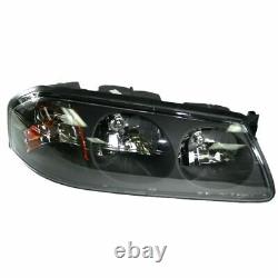 Headlights Headlamps LH Left &RH Right Pair Set of 2 Kit Fits 04-05 Chevy Impala