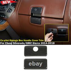 Interior Accessories Cover Trim Kit For Chevy Silverado GMC Sierra 10-17 Carbon