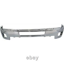 NEW Chrome Steel Front Bumper Kit For 2011-2014 Chevy Silverado 2500HD 3500HD