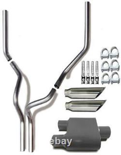 PerformanceDual Exhaust system kit Fits 1995 Chevrolet K1500 With Short Muffler