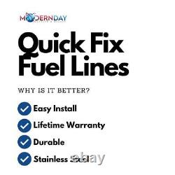 Quick Fix Fuel Line Kit Fits Chevrolet 2500HD 01-10 Duramax ExtCab-QFF0007SS
