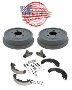 Rear Drums Brake Shoes Wheel Cylinders Spring Kit Fits 05-06 Chevrolet Equinox