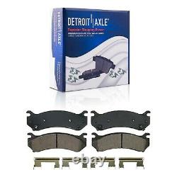 Rear Rotors + Ceramic Brake Pads for Chevy Silverado Suburban Sierra 1500 Yukon