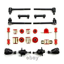 Red Poly Front End Suspension Rebuild Kit Fits 1971 1973 Chevrolet Full Size