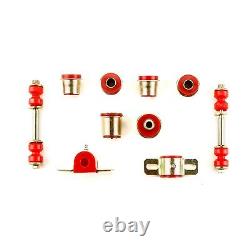 Red Poly Front Suspension Rebuild Kit Fits 1962 1967 Chevrolet Chevy II Nova