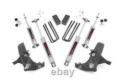 Rough Country 4 Lift Kit N3 Shocks fits 88-99 Chevy GMC Pickup and SUV 2WD