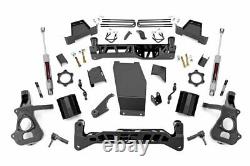 Rough Country 7 Lift Kit (fits) 14-18 Silverado Sierra 1500 4WD N3 Shocks