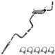 Stainless Direct Fit Exhaust Kit Fits 08-2012 Malibu 07-2010 G6 07-2009 Aura
