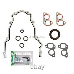 Timing Chain Kit Cover Gasket Water Oil Pump Fit 03-06 Cadillac GMC 4.8 5.3 6.0