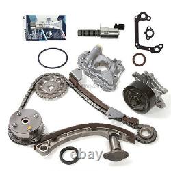 Timing Chain Kit Oil Water Pump VVT Gear Solenoid Fit Toyota Chevrolet 1ZZFE