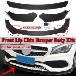 Universal Carbon Look Front Bumper Lip Body Kit Spoiler For Honda BMW Benz Mazda