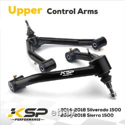 Upper Control Arm For 2-4 Leveling Kit 2014-2018 Chevy Silverado GM Sierra 1500