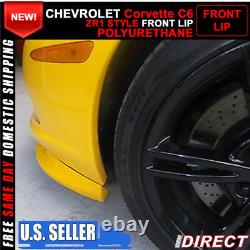 Convient 05-13 Chevy Corvette C6 Base De Pare-chocs Avant Lip Spoiler Kit Pu Splitter